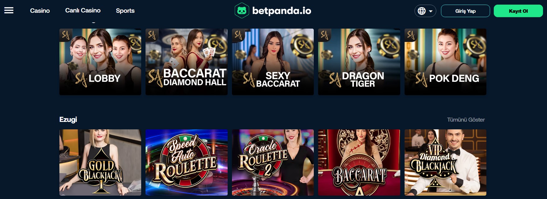 Betpanda Casino Oyunu