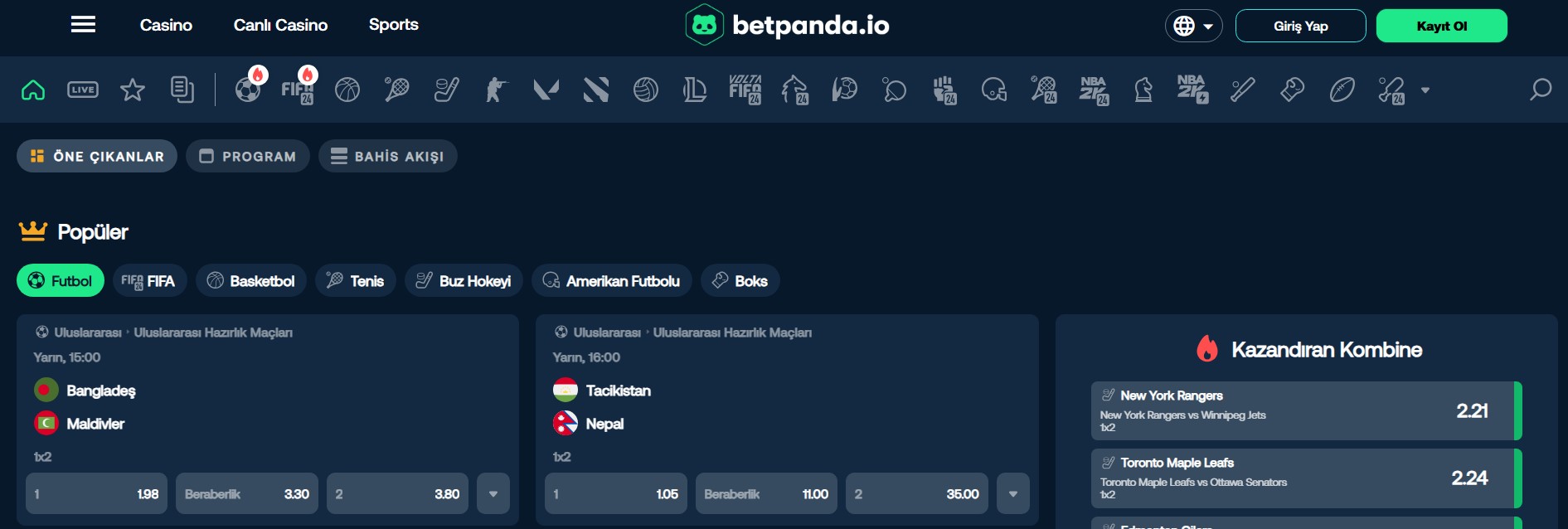 Betpanda Spor Bahisleri